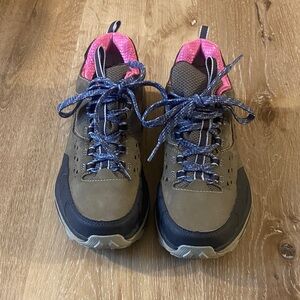 Hoka Athletic Shoes in Grey and Pink